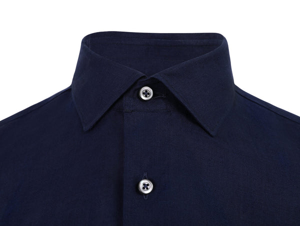 Navy Blue Linen