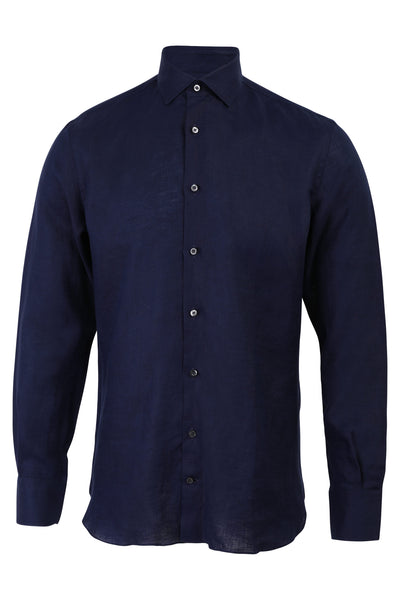 Navy Blue Linen