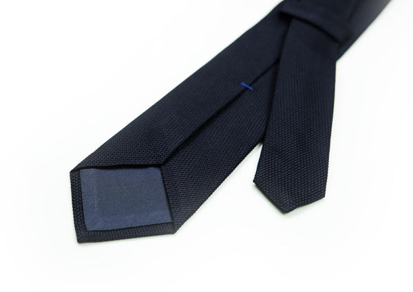 Navy Blue Grenadine Tie