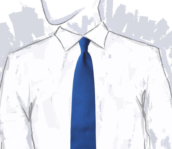 Lapis Blue Mini Grenadine Tie