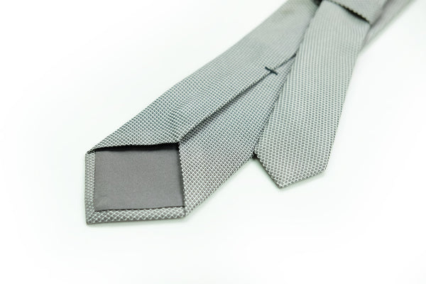 Light Grey Grenadine Tie